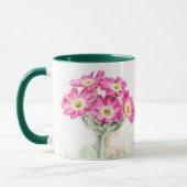 Art floral Primula Meilleure Mère Mug du monde (Gauche)