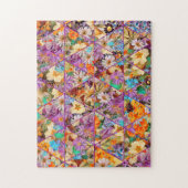 Art floral puzzle collage stimulant (Vertical)