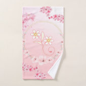 Art Floral Rose, Bénédiction Printanière (Serviette à main)