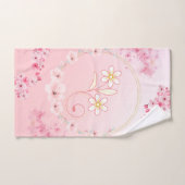 Art Floral Rose, Bénédiction Printanière (Serviette à main)