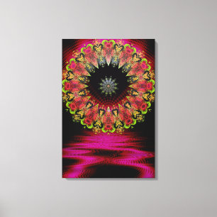 Art Floretiana Psychedelic Love sur toile envelopp