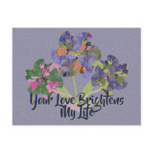 Art Flowers Briefkaart