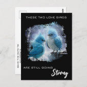 *~* ART Fluffy Jubileum Tortelduifjes AP54 Briefkaart (Voorkant / Achterkant)