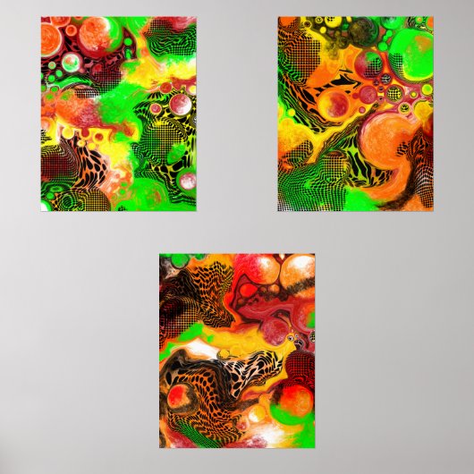 Art fluide des couleurs d'automne (Recto)