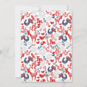 ART FOLK PHOTO DE Noël COLLAGE Cartes de voeux (Dos)