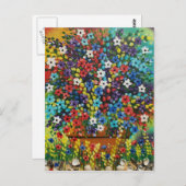 ART FOLK Plante POSÉ PAR LORI EVERETT carte postal (Devant / Derrière)