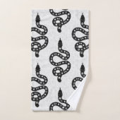 Art folklorique texturé grunge sorcière serpent no (Serviette à main)