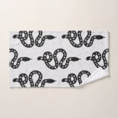 Art folklorique texturé grunge sorcière serpent no (Serviette à main)