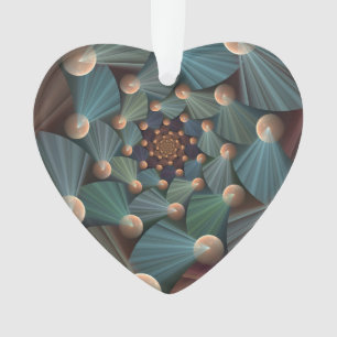 Art Fractal Abstrait Avec Profondeur Bleu Brown Ar