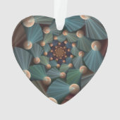 Art Fractal Abstrait Avec Profondeur Bleu Brown Ar (dos)