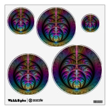 Art Fractal Abstrait coloré à motifs Trippy