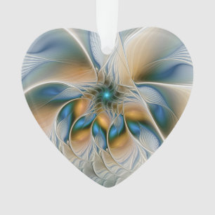 Art fractal abstrait et fantaisiste avec du bleu