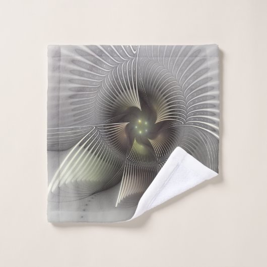 Art fractal Abstrait moderne en 3D (Gant de toilette)