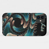 Art fractal Abstrait Personnalisé iPhone 5 Coque (Dos (Horizontal))
