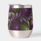 Art fractal abstrait violet pourpre kaki coloré (Droite)