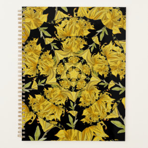 Art fractal azaléen jaune et noir