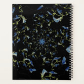 Art fractal bleu et noir Sage (Dos)