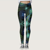 Art fractal Mandala Universe Yoga Leggings (Devant)