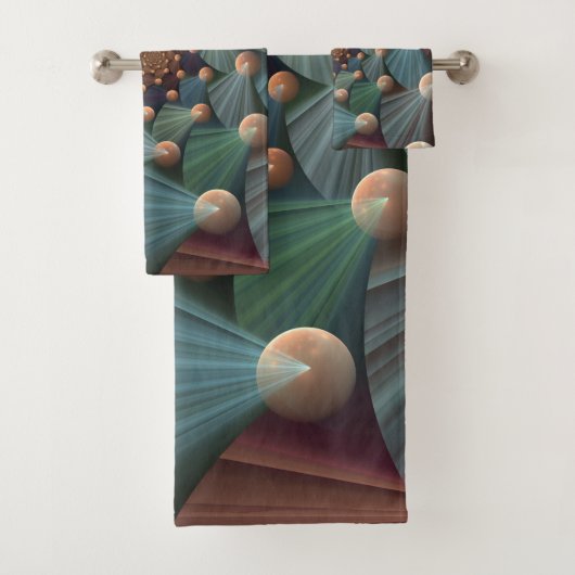 Art Fractal Moderne Avec Profondeur, Brown, Ardois (En situation)