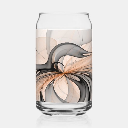 Art fractal moderne gris sienne anthracite abstrai (Recto)