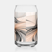 Art fractal moderne gris sienne anthracite abstrai (Droite)