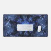 Art fractal plasma bleu électrique (Clavier et souris)