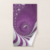 Art fractal spirale magenta psychédélique (Serviette à main)