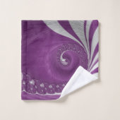 Art fractal spirale magenta psychédélique (Gant de toilette)