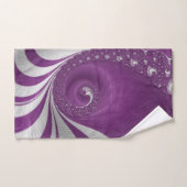 Art fractal spirale magenta psychédélique (Serviette à main)