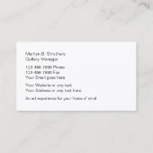 Art Gallery Abstracte visitekaartjes (Achterkant)