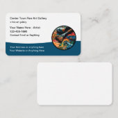Art Gallery Carte de visite moderne Design Modèle (Devant / Derrière)