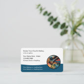 Art Gallery Carte de visite moderne Design Modèle (Debout devant)