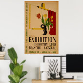 Art Gallery Exhibition Boston WPA Poster (Thuiskantoor)