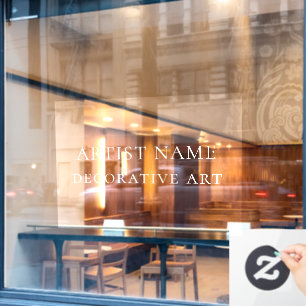 Art Gallery Exhibition Window Decal Sticker
