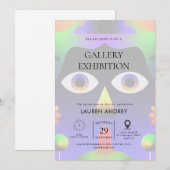 Art gallery opening kaart (Voorkant / Achterkant)