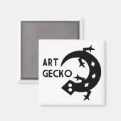 Art Gecko Magneet (Voorkant / Achterkant)