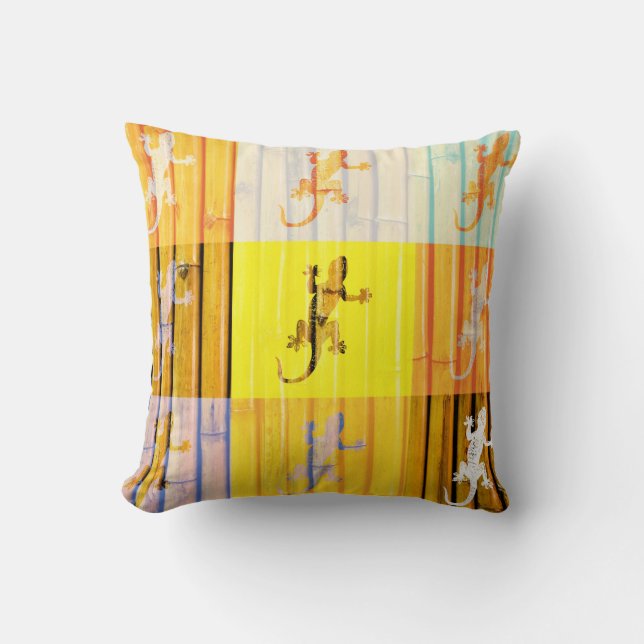 Art Geckos Pillow Kussen (Voorkant)