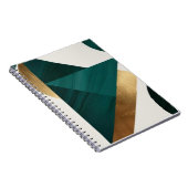 Art géométrique Abstrait carnet moderne spirale (Côté Droit)