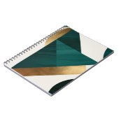 Art géométrique Abstrait carnet moderne spirale (Côté gauche)