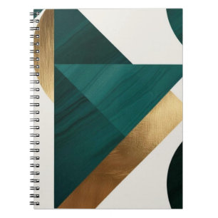 Art géométrique Abstrait carnet moderne spirale