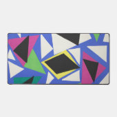 Art géométrique abstrait découpé bleu de Matisse (Recto)