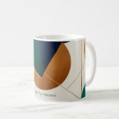 Art géométrique Abstrait Tasse de café moderne (Devant droit)