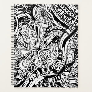 Art géométrique noir et blanc 15