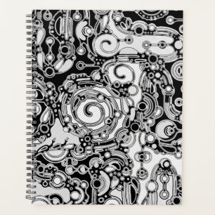 Art géométrique noir et blanc 3