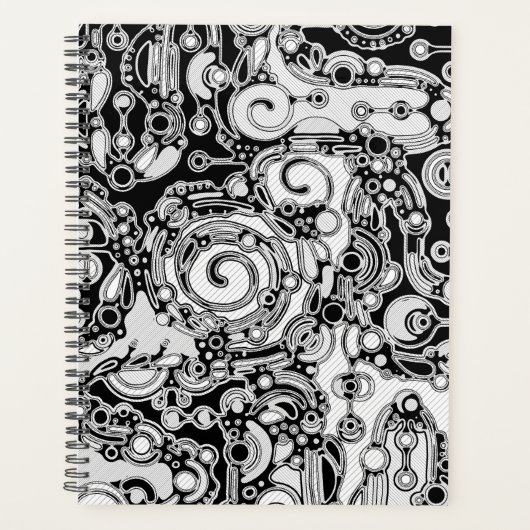Art géométrique noir et blanc 3 (Devant)