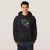 Art German Shepherd Dog Wave Surf Hoodie (Voorkant volledig)