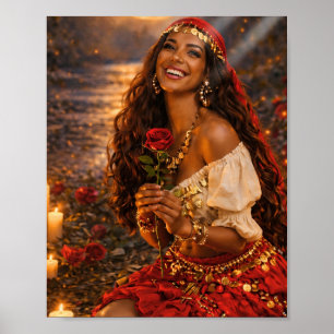 art gitan affiche gitane rouge 🌹