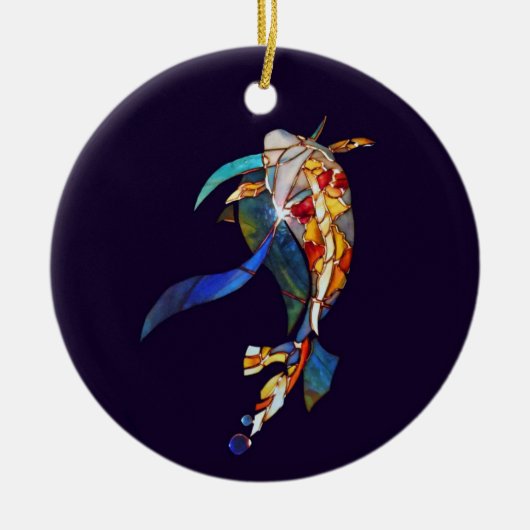 Art Glass Koi Fish ORNAMENT (Voorkant)