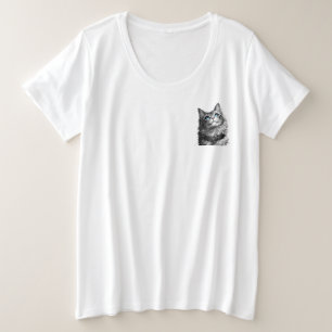 Art gothique mystique aux yeux bleus de chat sorci