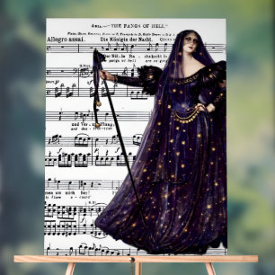 Art gothique vintage de la Reine de la Nuit de l'O